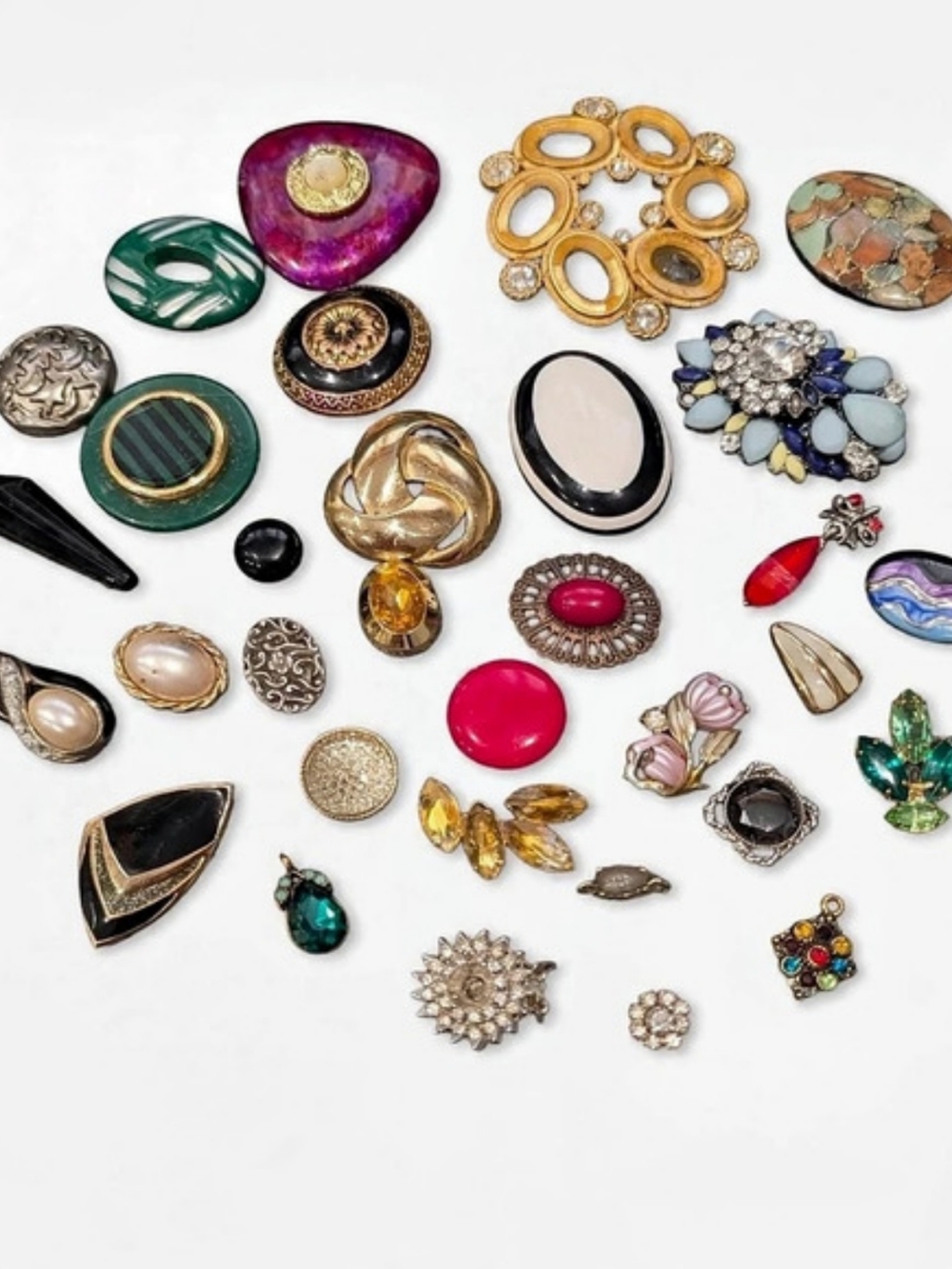 Crafts Lot Broken And Incomplete Jewelry Pieces
